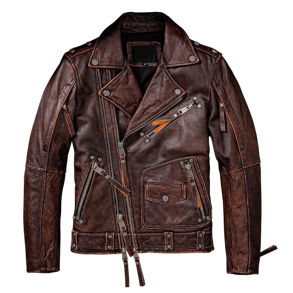 ジャケット・アウター 70s Vintage Brown Leather Riders Jacket VINTAGE 60s 70s Talon Zip Tears Talon Single riders jacket